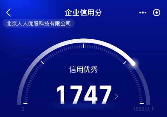 企业信用分1747说明图